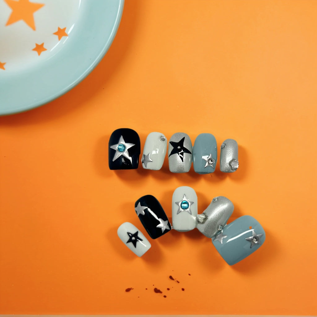 Black Blue Stars