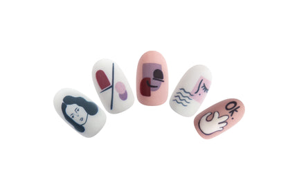 Girl with curly hair