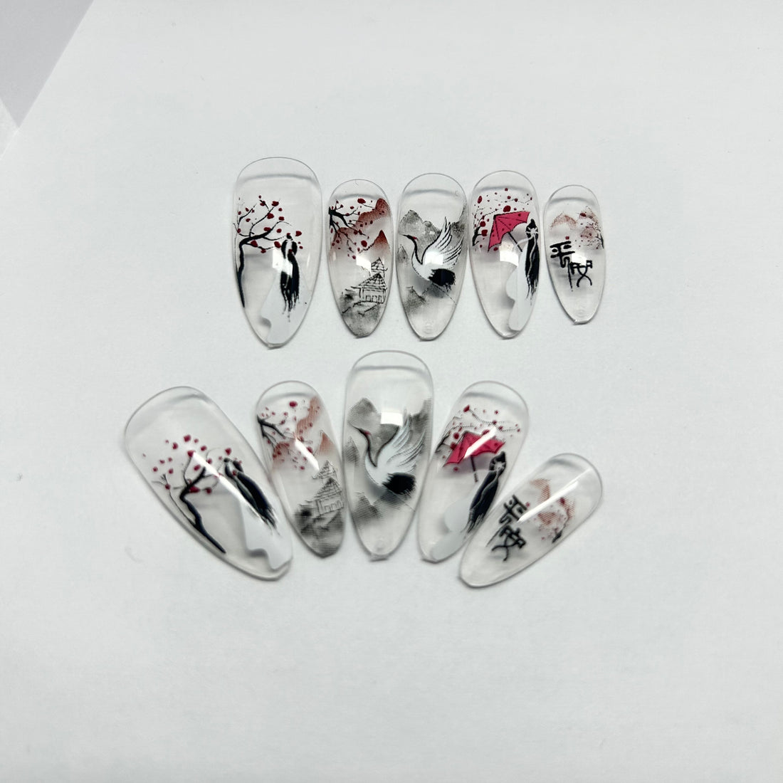 Transparent Crane and Peace