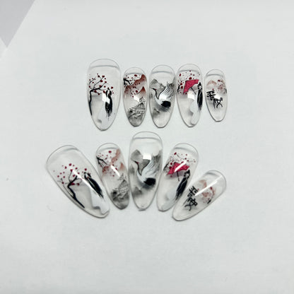 Transparent Crane and Peace