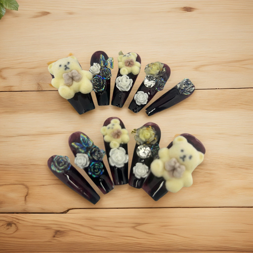 Yellow Bear with flowers