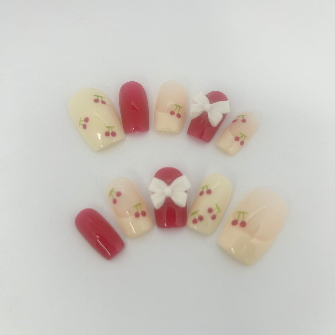 Pink Cherry and white knot